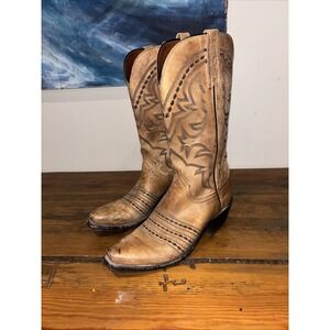 Men's 1883 By Lucchese Brown Leather Cowboy Boot Sz 7